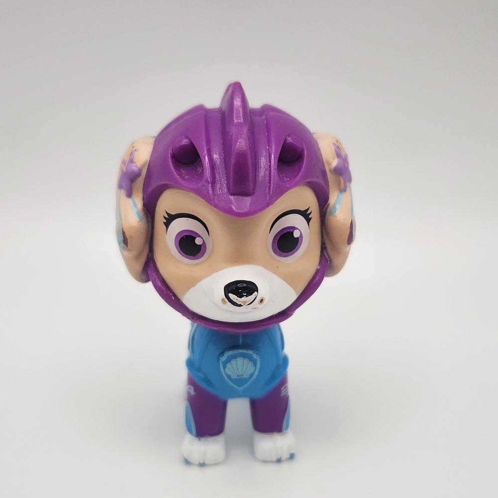 Paw Patrol Aqua Pups Skye Cousin Coral Figurine Rare HTF Toy Topper
